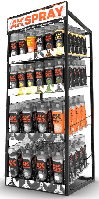 AK Interactive 71000 Lacquer Sprays Paint Deal (3 each 18 sprays) to be ordered