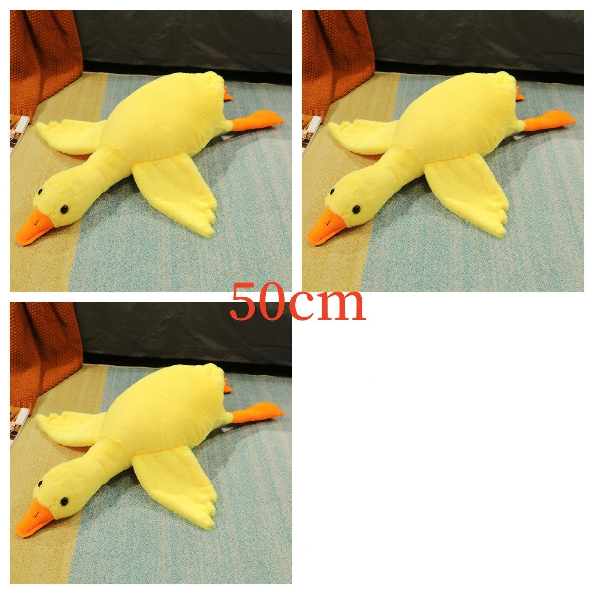 Big White Goose Plush Doll Pillow – Soft Sleeping Toy for Kids & Adults