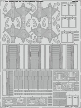 Eduard 72586 1/72 Aircraft- Sunderland Mk III Maintenance Platforms for ITA