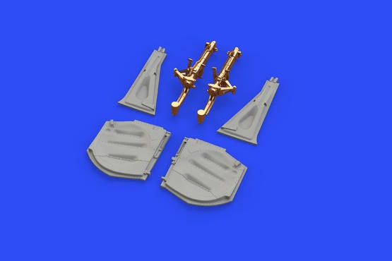 Eduard 648495 1/48 Aircraft- P51D Undercarriage Legs for EDU (Bronze & Resin)