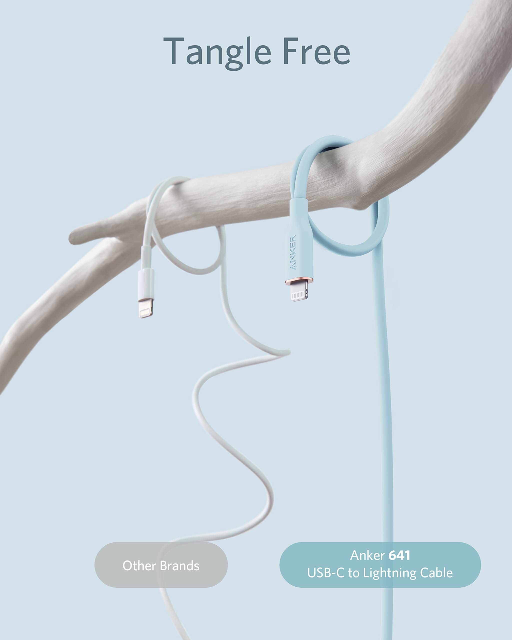 Anker <b>641</b> USB-C to Lightning Cable (Flow, Silicone)