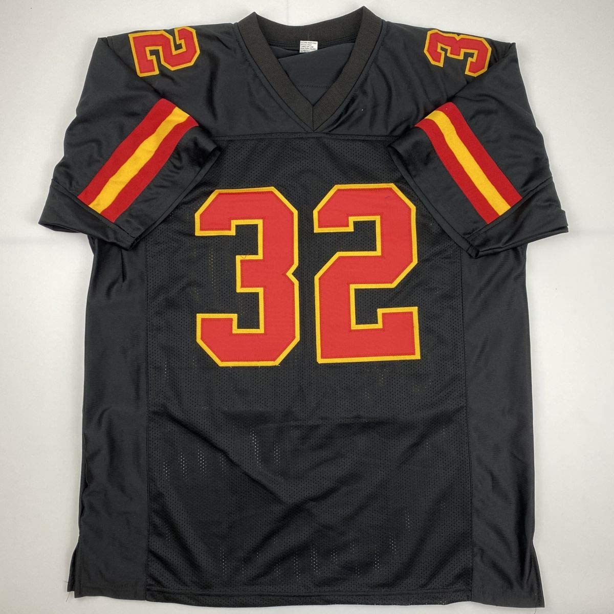 Autographed/Signed Tyrann Mathieu Kansas City Black Football Jersey PSA/DNA COA