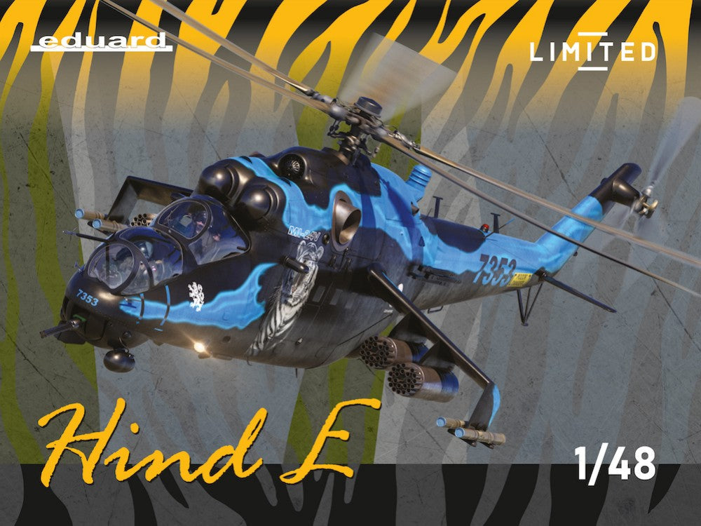 Eduard 11163 1/48 Mi24V/Mi35 Hind E Soviet Attack Helicopter in Czechoslovak & C