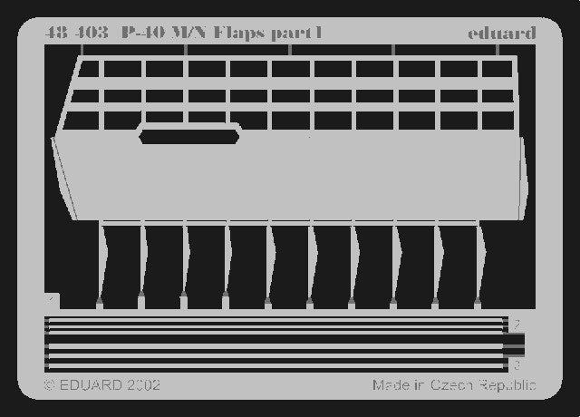 Eduard 48403 1/48 Aircraft- P40N/M Flaps for EDU