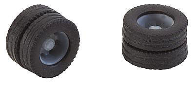 Faller 163111 HO Scale Dually Truck Tires & Rims - Car System -- Fits Mercedes-Benz Atego, MAN TGS Trucks Made by Herpa/Rietze