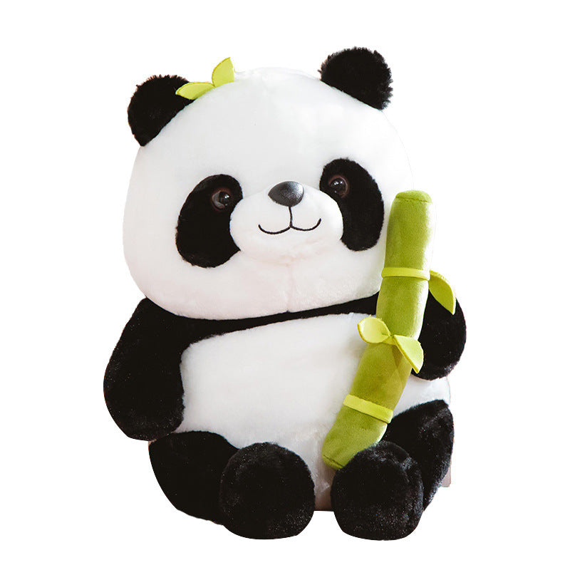 Plush Panda – Soft Bamboo Tube Animal Doll