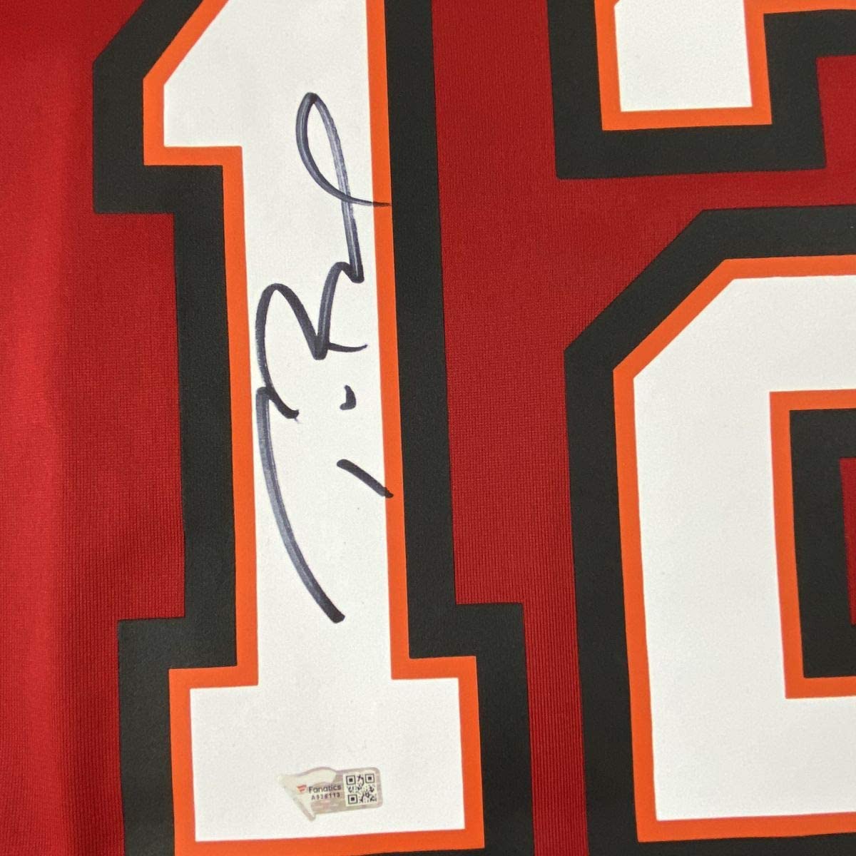 Autographed/Signed Tom Brady Tampa Bay Buccaneers Red Authentic Nike Game Football Jersey Fanatics COA