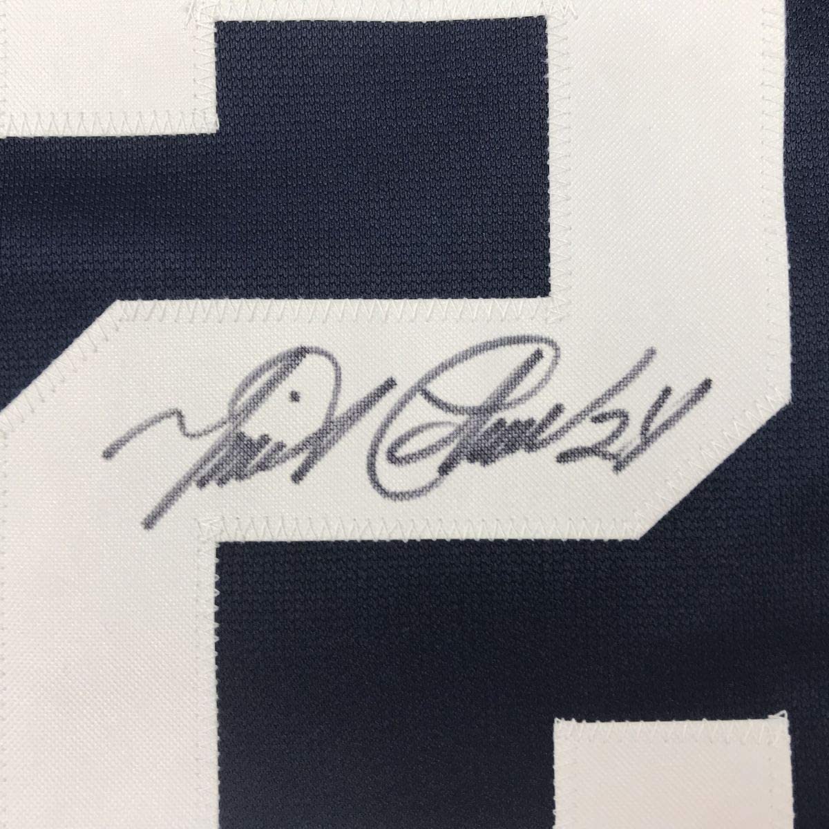 Framed Autographed/Signed Miguel Cabrera 35x39 Detroit Blue Baseball Jersey JSA COA