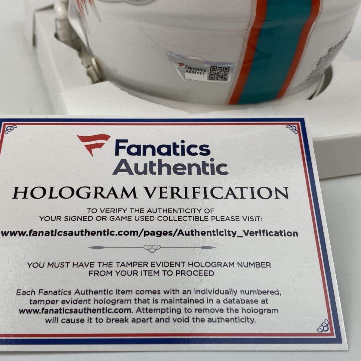 Autographed/Signed Tua Tagovailoa Miami Dolphins Football Mini Helmet Fanatics COA