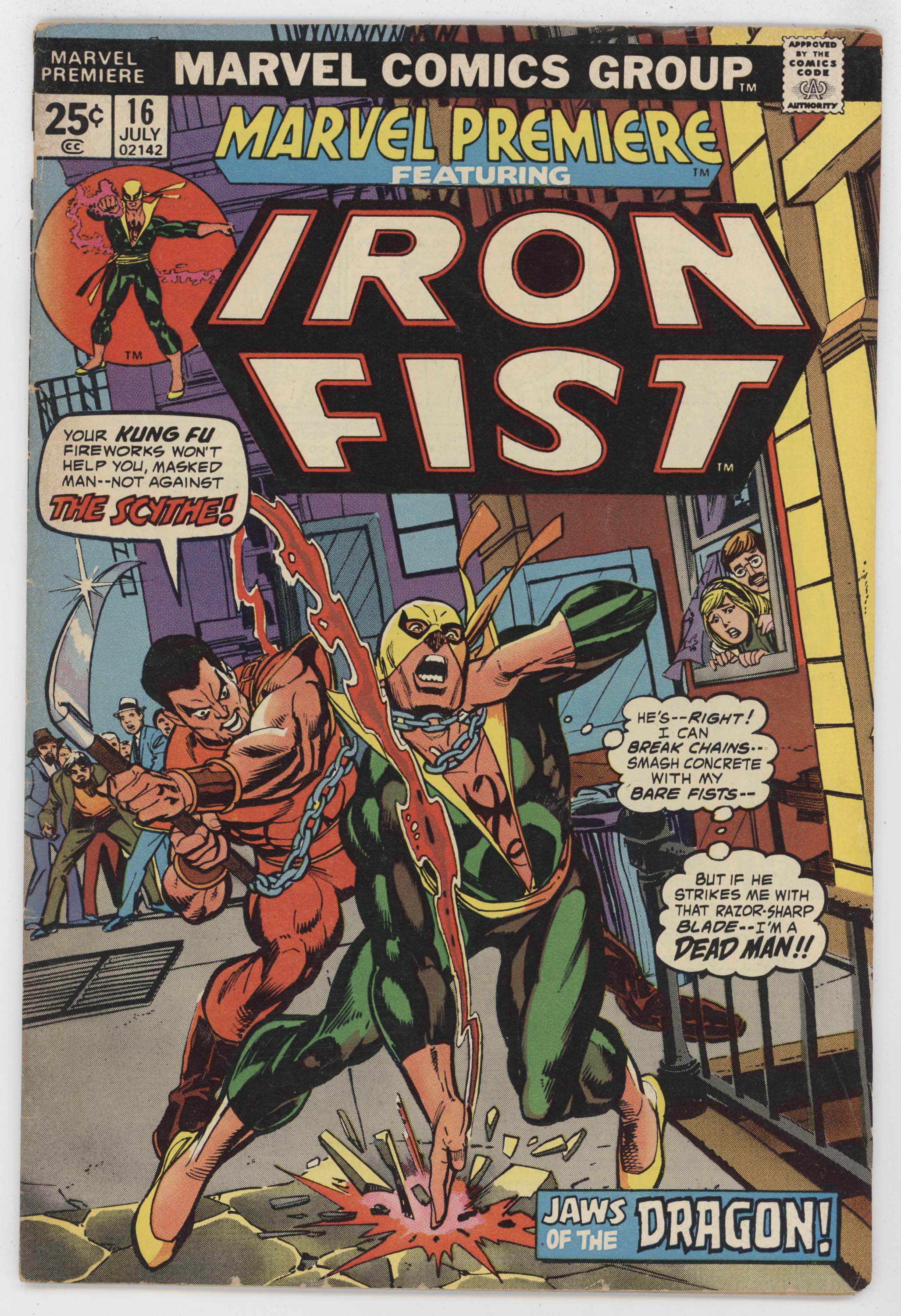 Marvel Premiere 16 1974 VG FN 2nd Iron Fist Gil Kane