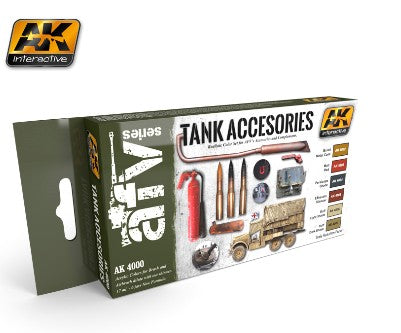 AK Interactive 4000 AFV Series: Tank Accessories Acrylic Paint Set (6 Colors) 17