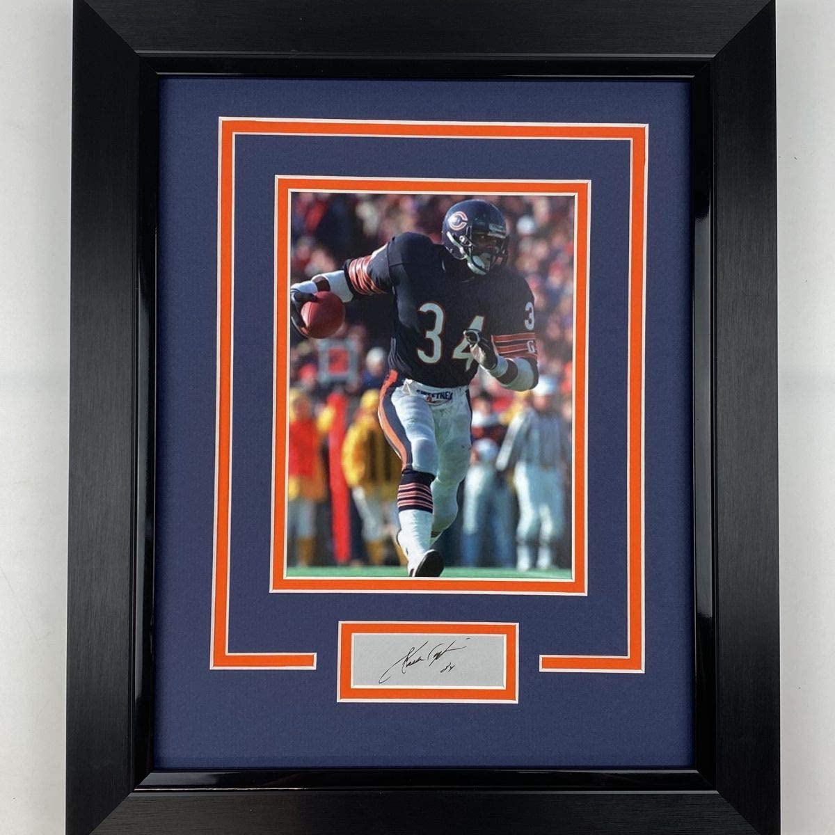Framed Walter Payton Facsimile Laser Engraved Signature Auto Chicago Bears 11x14 Football Photo