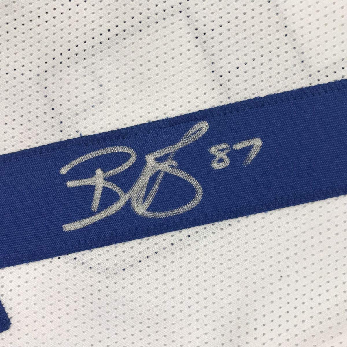 Autographed/Signed Reggie Wayne Indianapolis White Football Jersey JSA COA