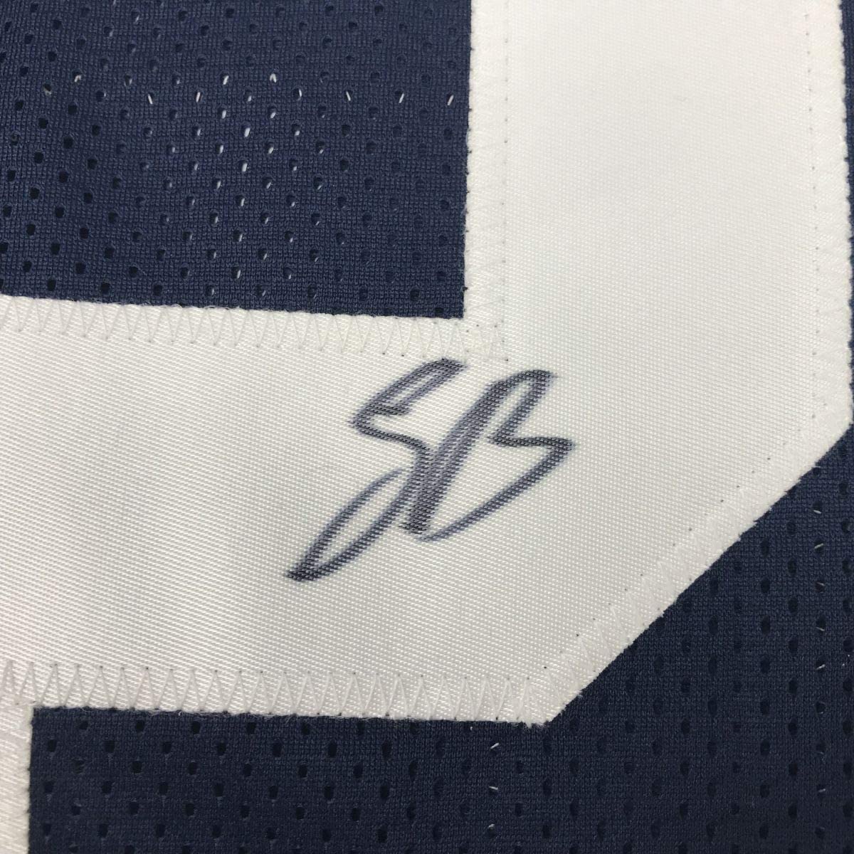 Autographed/Signed Saquon Barkley Penn State Blue College Football Jersey JSA COA