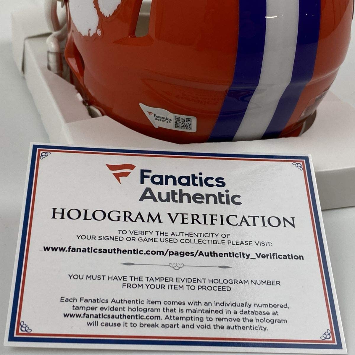 Autographed/Signed Trevor Lawrence Clemson Tigers 2018 National Champions Mini College Football Helmet Fanatics COA