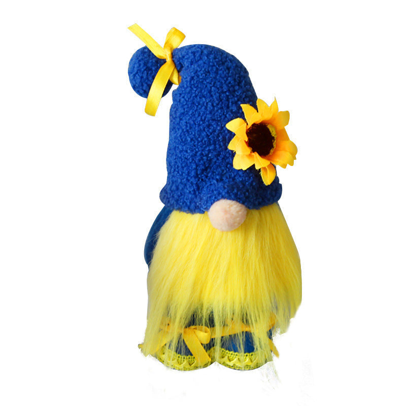 Bee-Themed Faceless Doll – Decorative Plush Toy with Long Legs