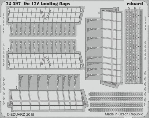 Eduard 72597 1/72 Aircraft- Do17Z Landing Flaps for ARX