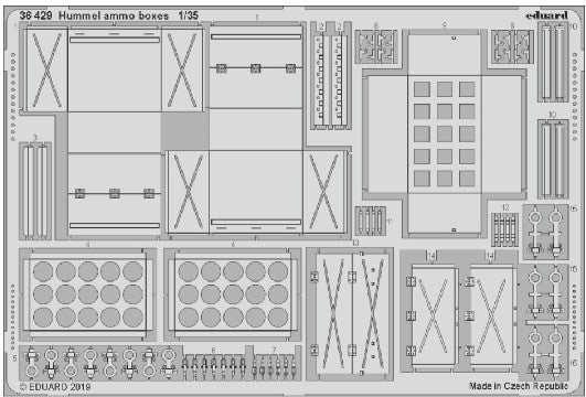 Eduard 36429 1/35 Armor- Hummel Ammo Boxes for TAM