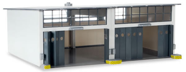 Herpa 745857 HO Scale 2-Stall Repair Facility -- Kit - 8-11/16 x 7-1/2 x 3-3/8" 22 x 19 x 8.5cm