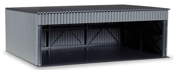 Herpa 745994 HO Scale Corrugated Metal Vehicle Depot/Garage -- Kit