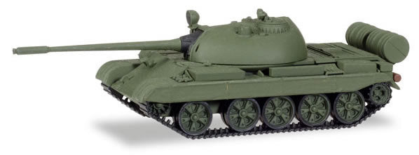 Herpa 746113 HO Scale T-55 Main Battle Tank -- Soviet Union Warsaw Pact (green)