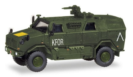 Herpa 746595 HO Scale Dingo 2 Armored Truck - Assembled -- KFOR ATF (olive)