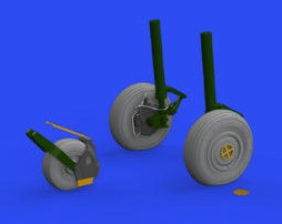 Eduard 648653 1/48 Aircraft- Su27 Wheels for LNR (Photo-Etch & Resin)