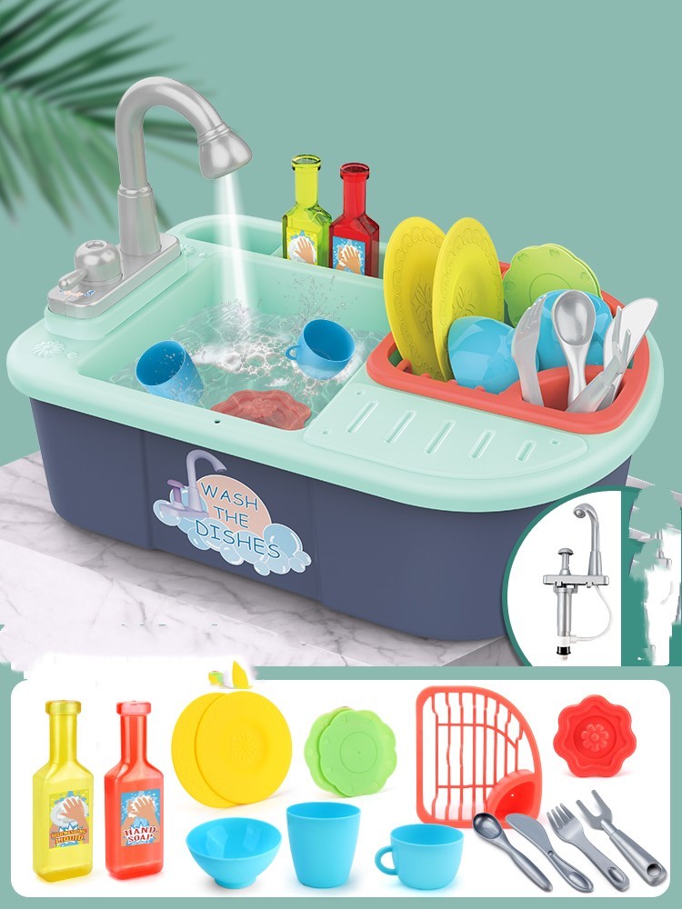 Kids Dishwasher Toy – Interactive Kitchen Playset with Manual and Electric Options