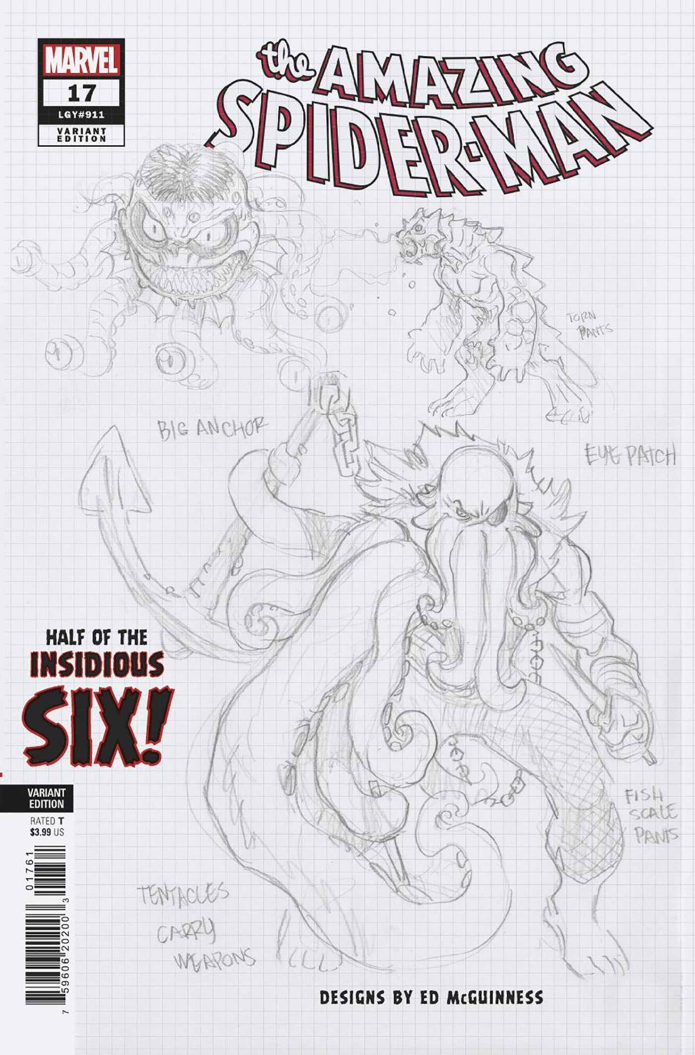 Amazing Spider-Man #17 F Ed Mcguinness Design Variant [Dwb] (01/11/2023) Marvel