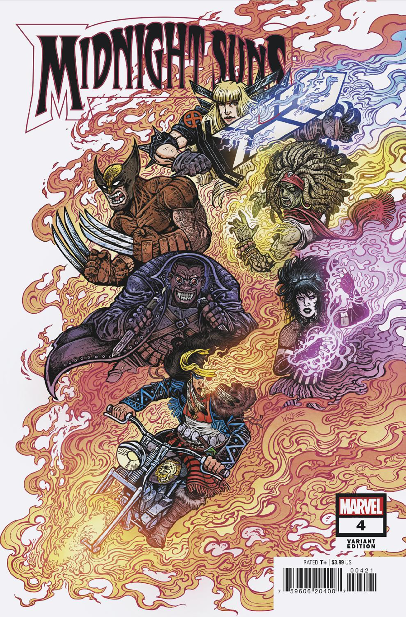 Midnight Suns #4 C 1:25 Maria Wolf Variant (12/28/2022) Marvel