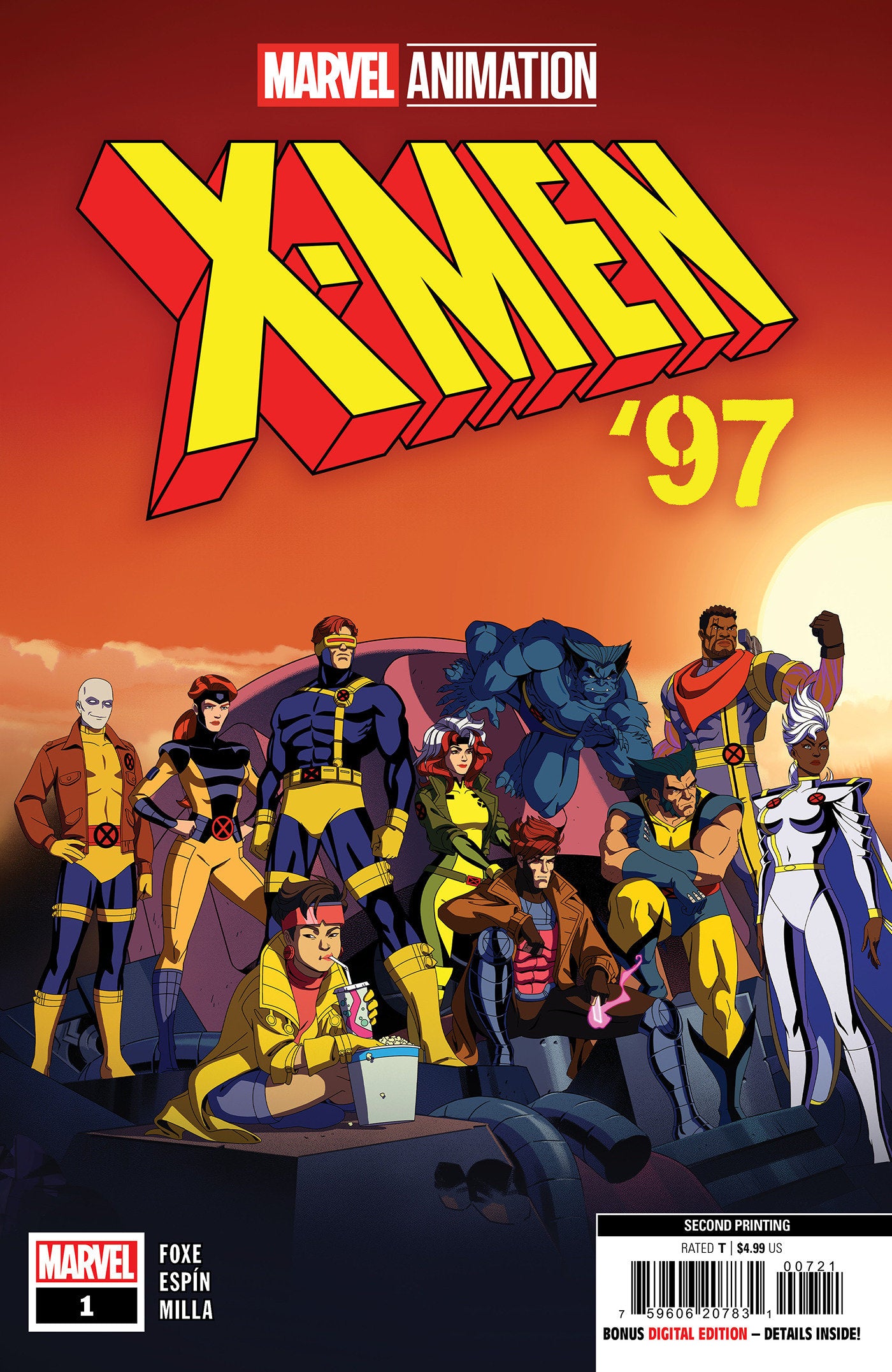 X-MEN '97 #1 MARVEL ANIMATION 2ND PRINTING VARIANT (05/08/2024)