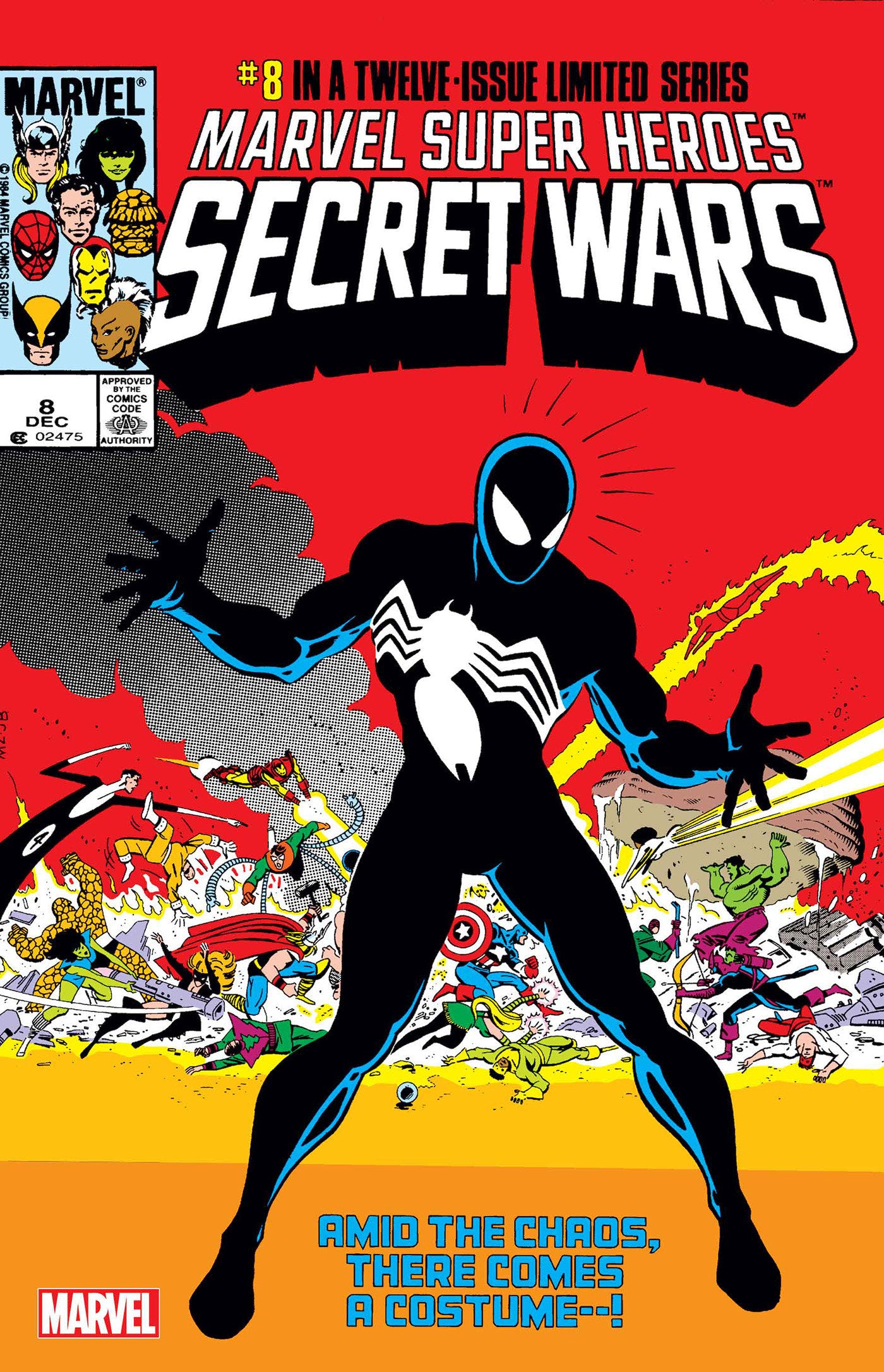 marvel super heroes secret wars #8 facsimile edition foil variant cb 
