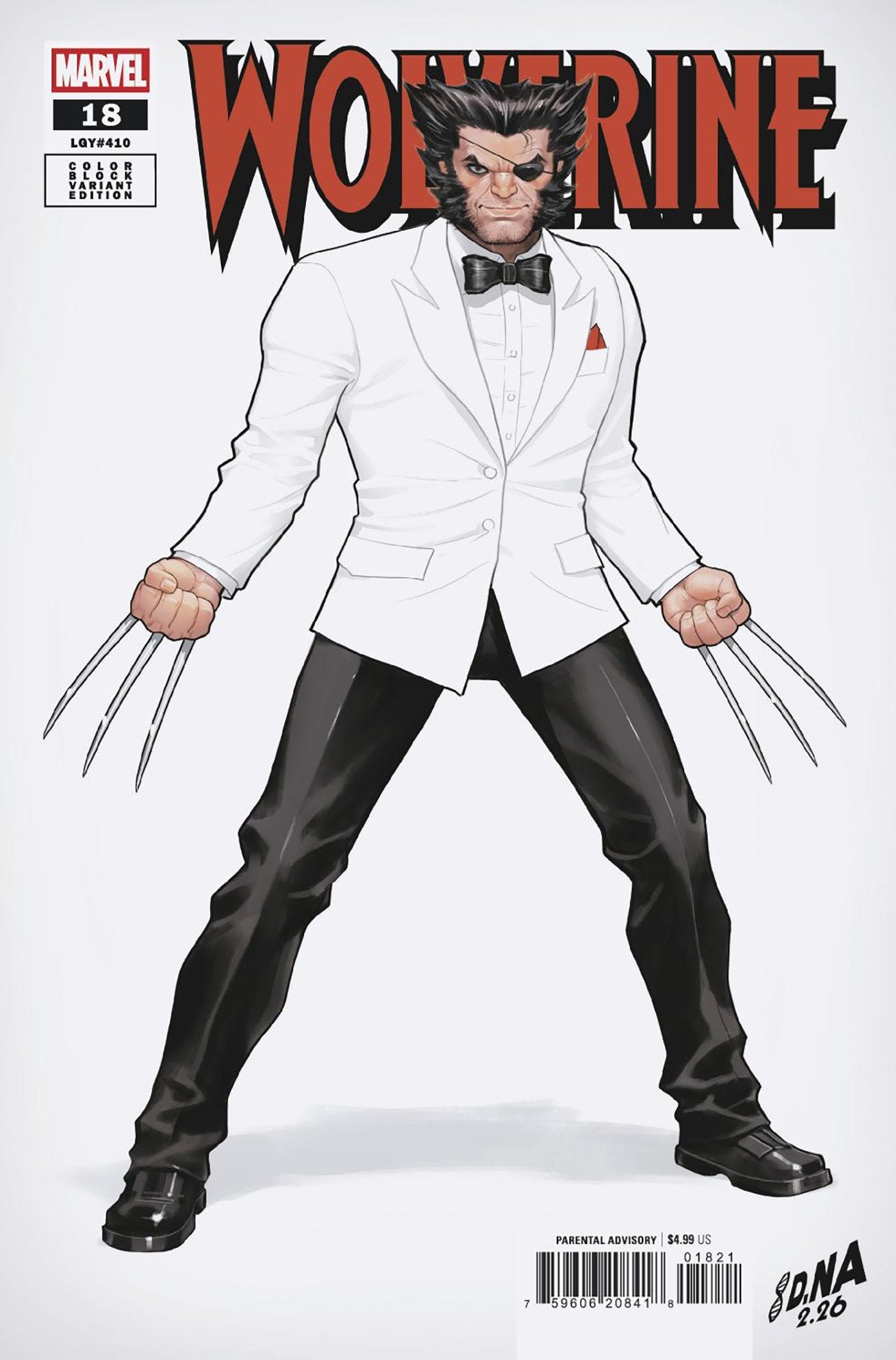 [Signed by David Nakayama] WOLVERINE #18 DAVID NAKAYAMA COLOR BLOCK WHITE VARIANT (01/13/2027)