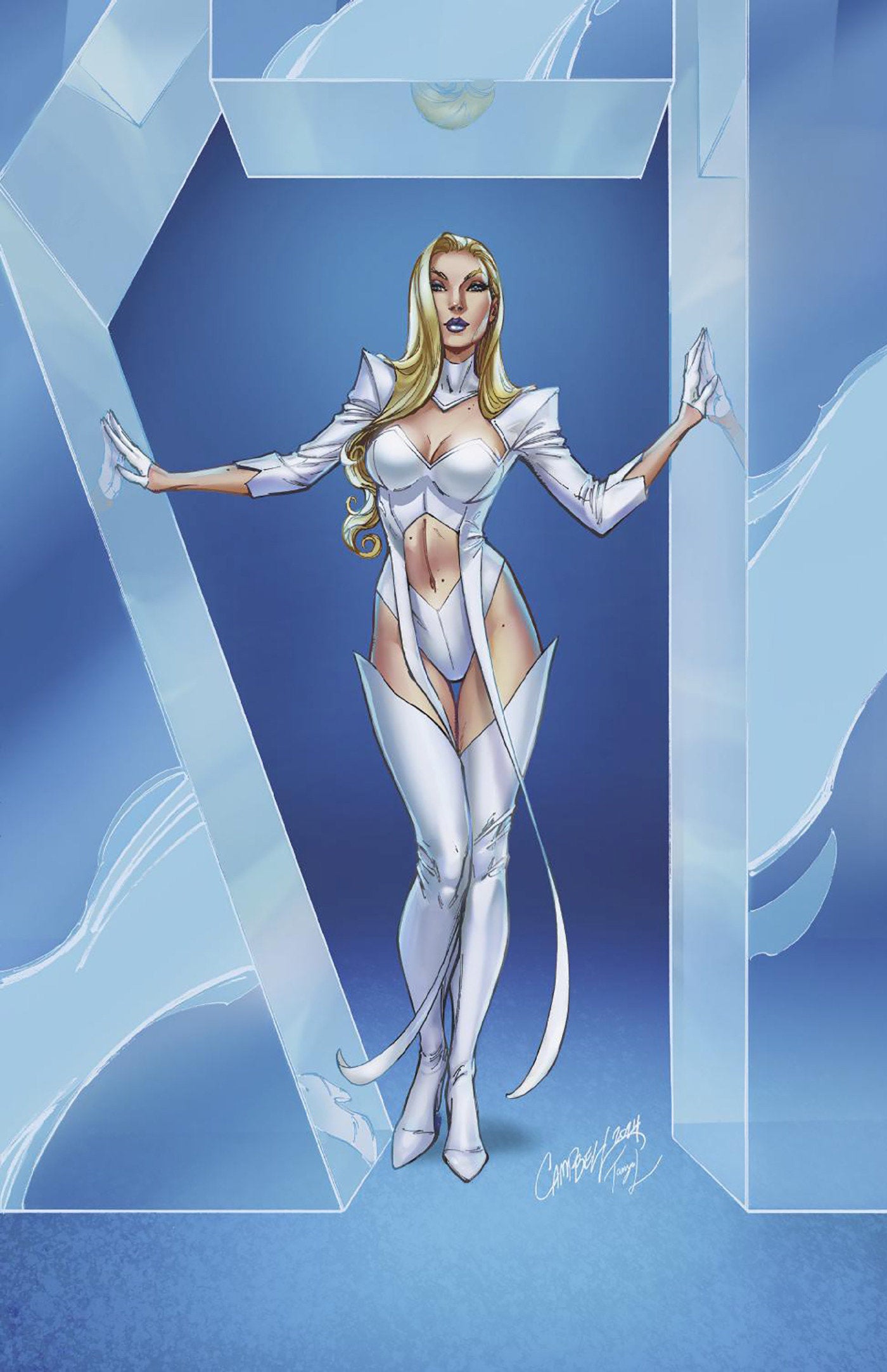 X-MEN #4 J. SCOTT CAMPBELL EMMA FROST VIRGIN VARIANT[1:100] CB  (09/18/2024)