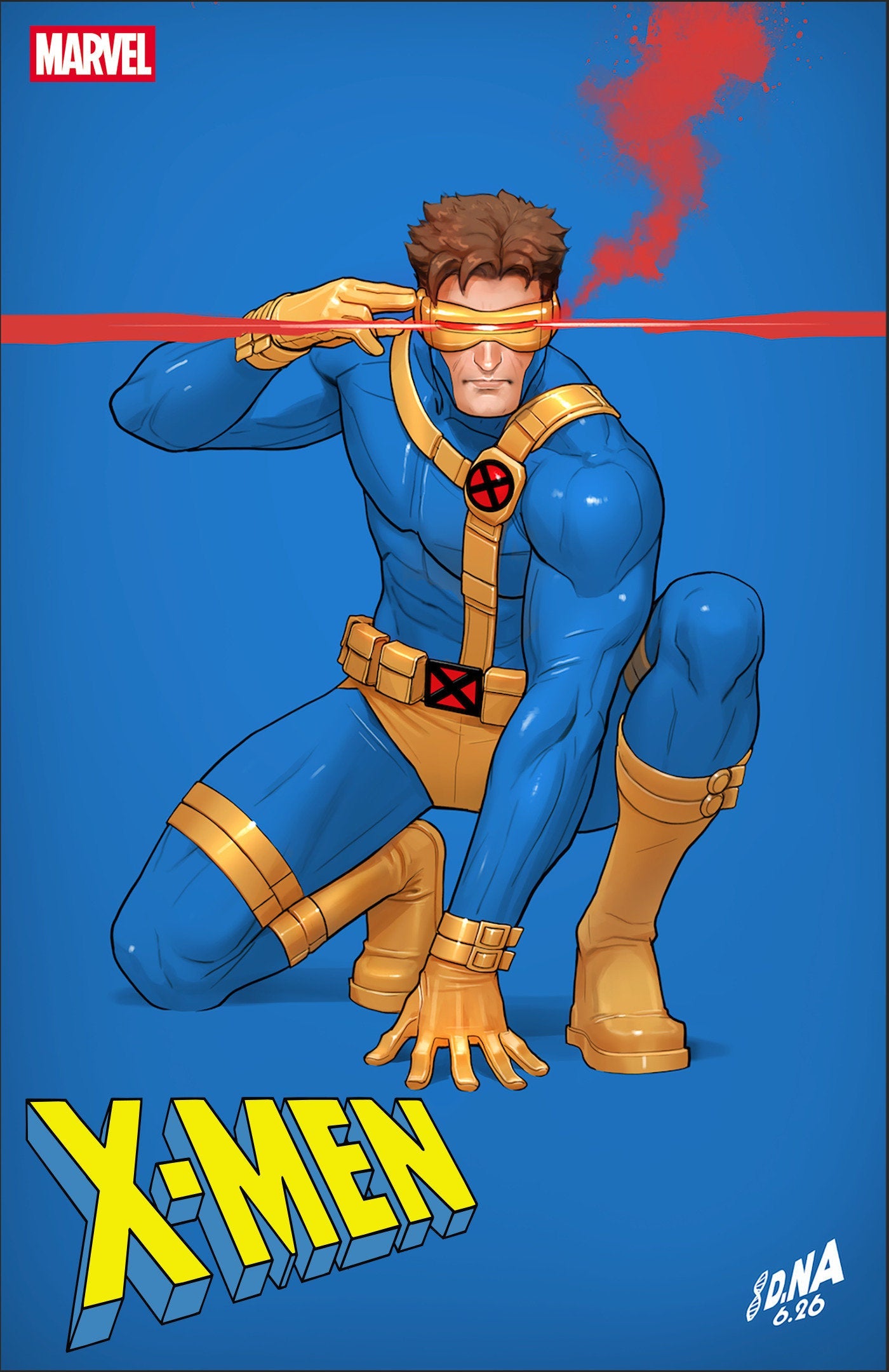 [Signed by David Nakayama] X-MEN #33 DAVID NAKAYAMA COLOR BLOCK BLUE VARIANT (01/13/2027)