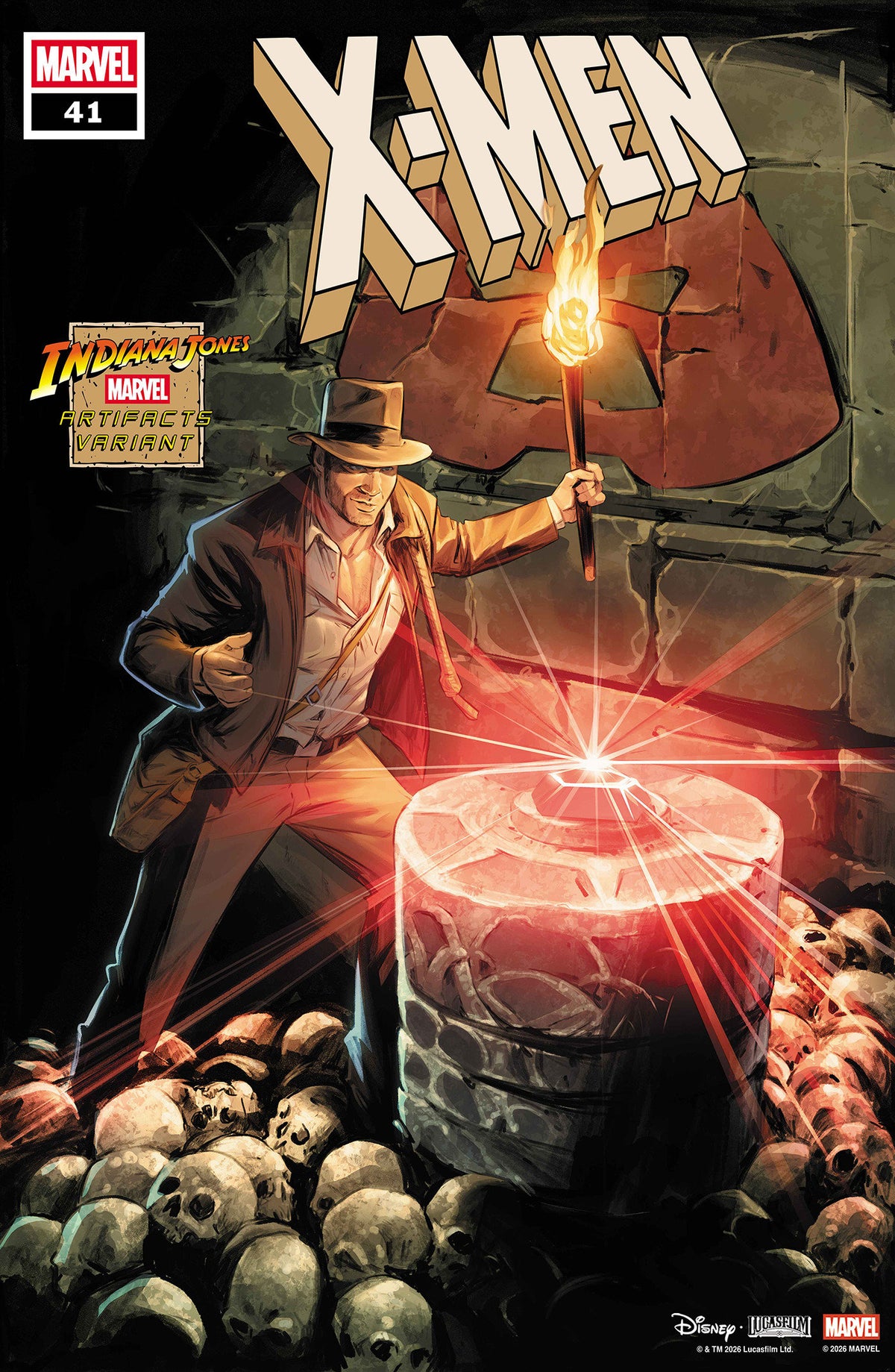 X-MEN #41 CARMEN CARNERO INDIANA JONES MARVEL ARTIFACT VARIANT [DNX] (11/11/2026)