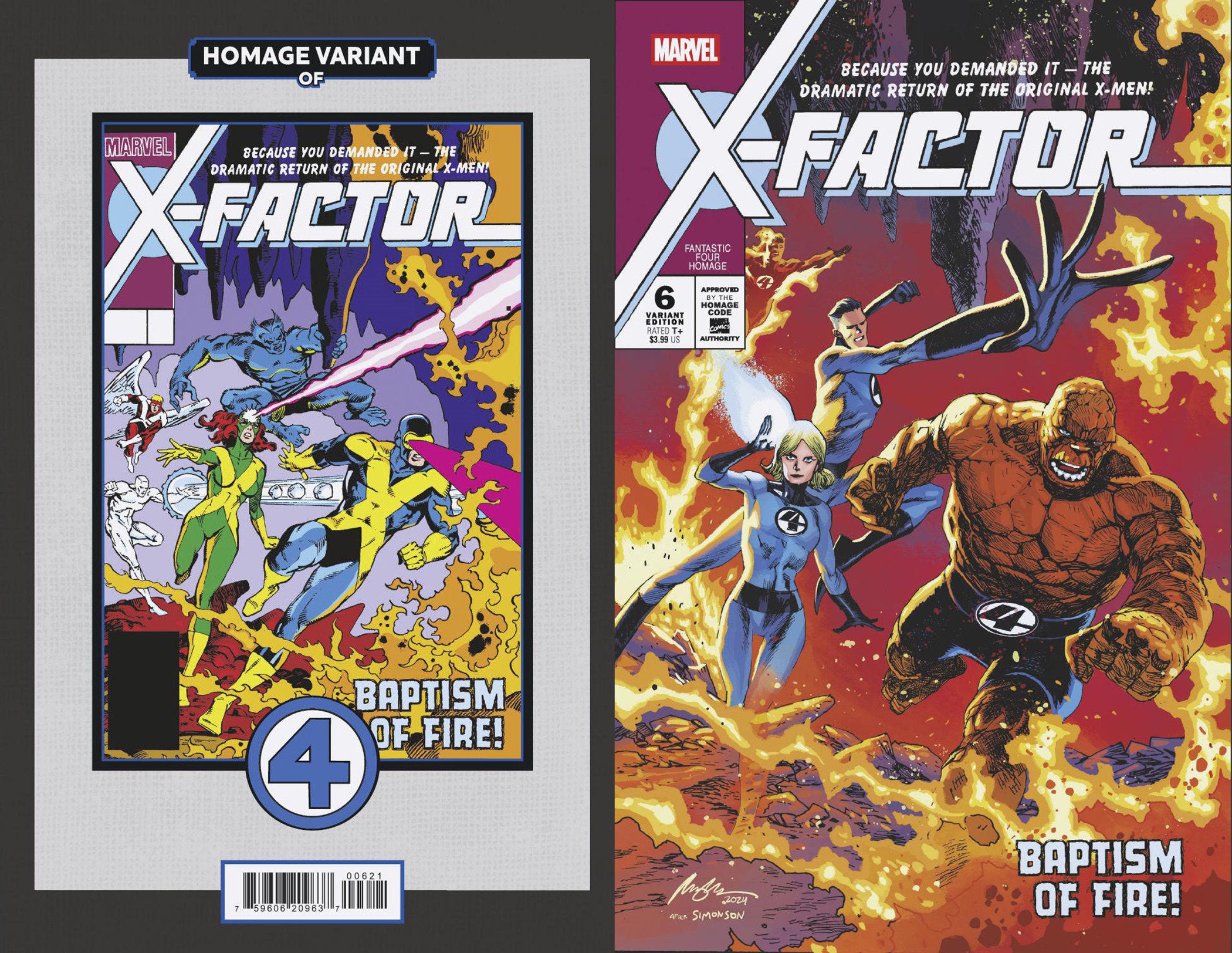 X-Factor #6 RAFAEL ALBUQUERQUE Fantastic Four Homage Variant Cb  (01/01/2025)