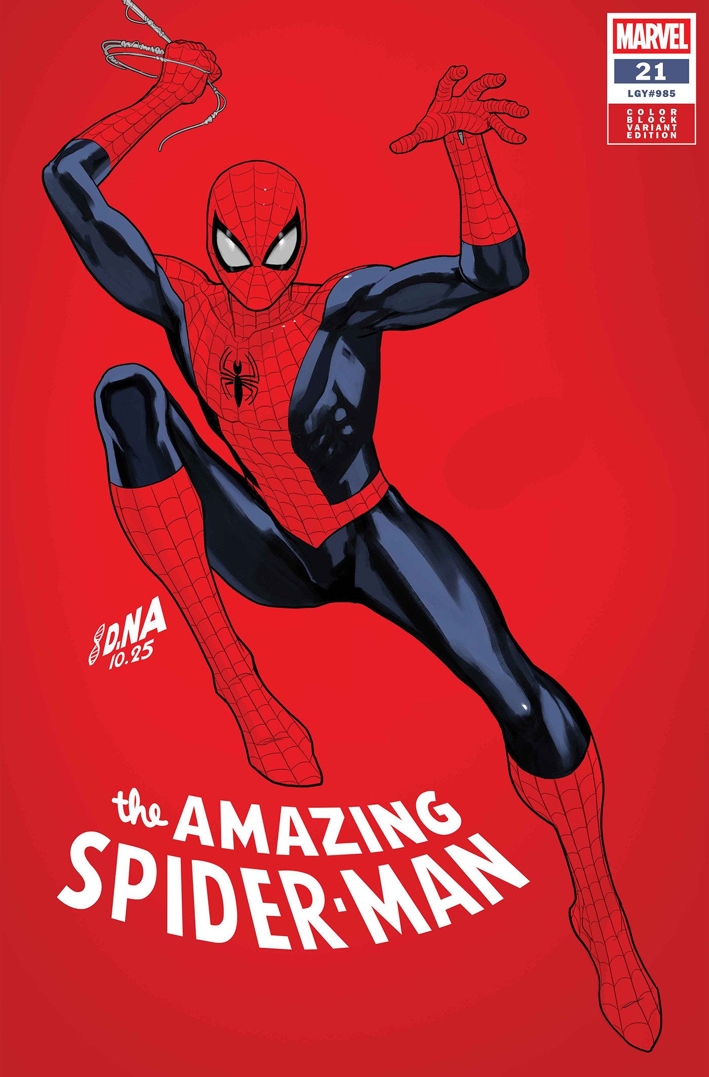 AMAZING SPIDER-MAN #21 DAVID NAKAYAMA COLOR BLOCK RED VAR (02/04/2026)