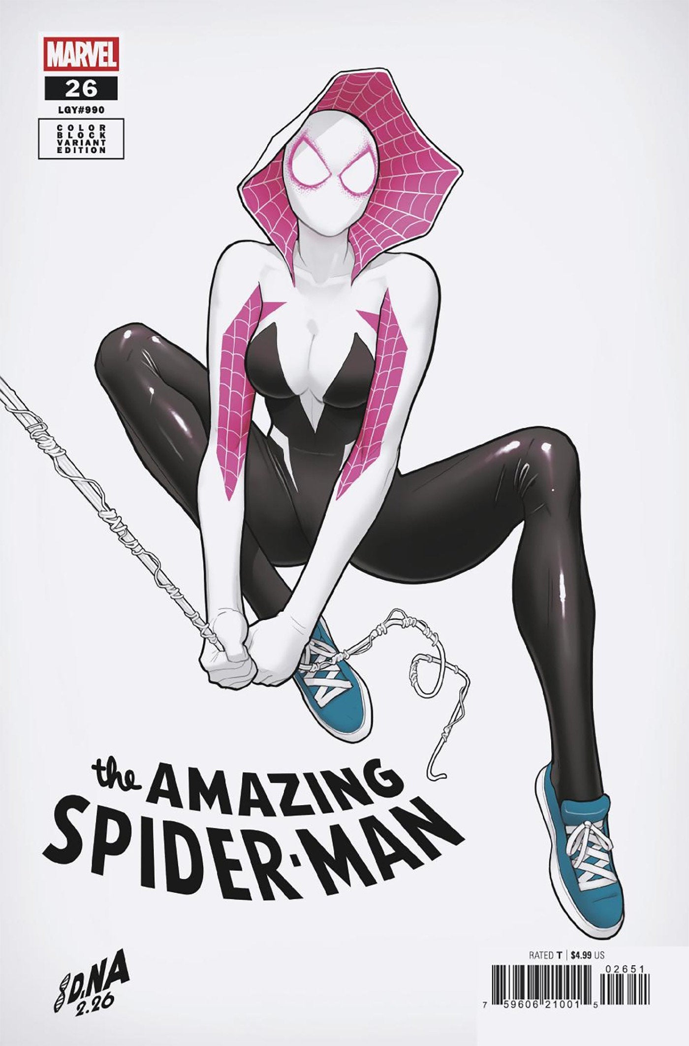 [Signed by David Nakayama] AMAZING SPIDER-MAN #26 DAVID NAKAYAMA COLOR BLOCK WHITE VARIANT [DS] (01/13/2027)