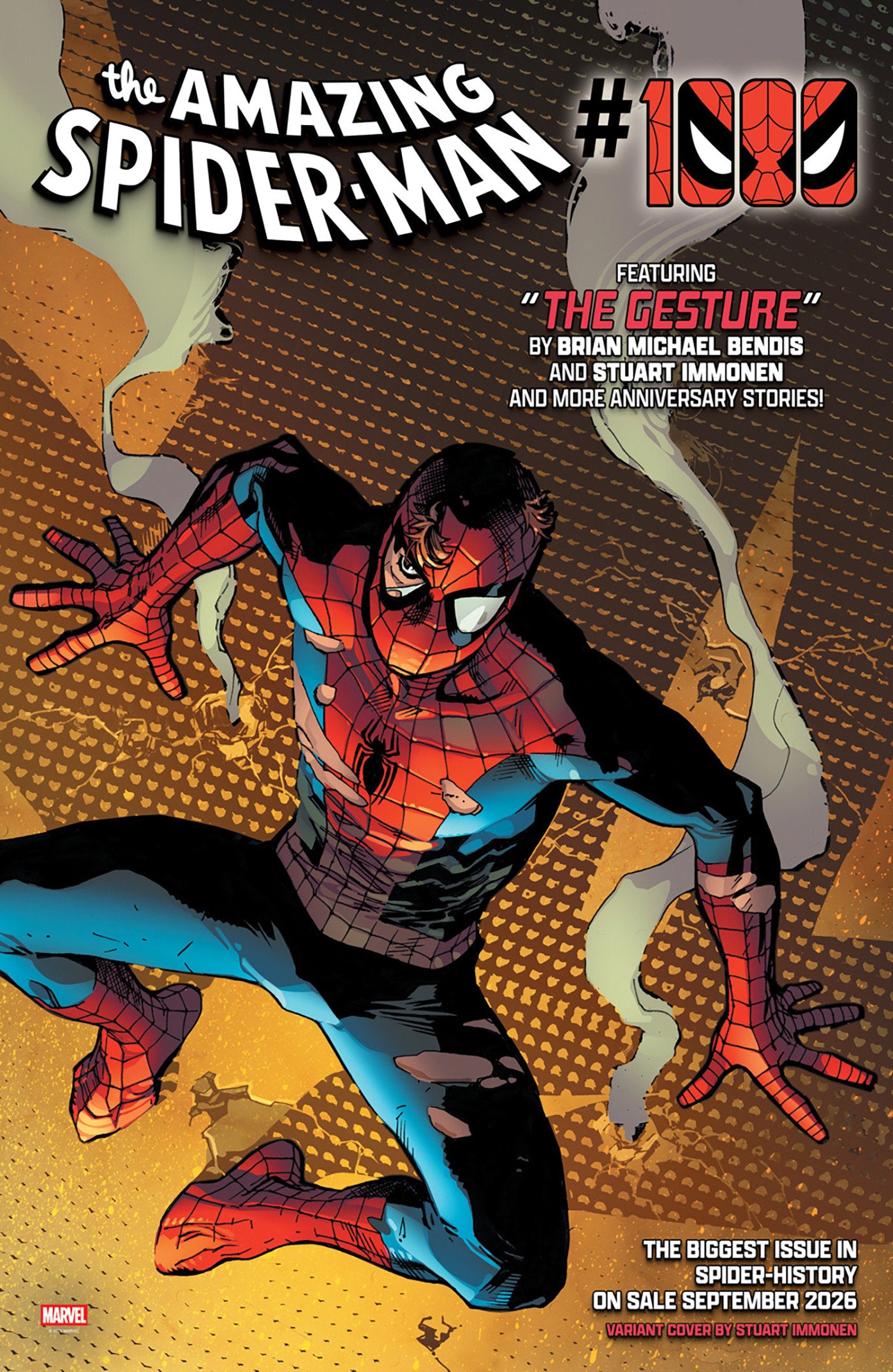 AMAZING SPIDER-MAN #1000 STUART IMMONEN VARIANT CB (09/16/2026)