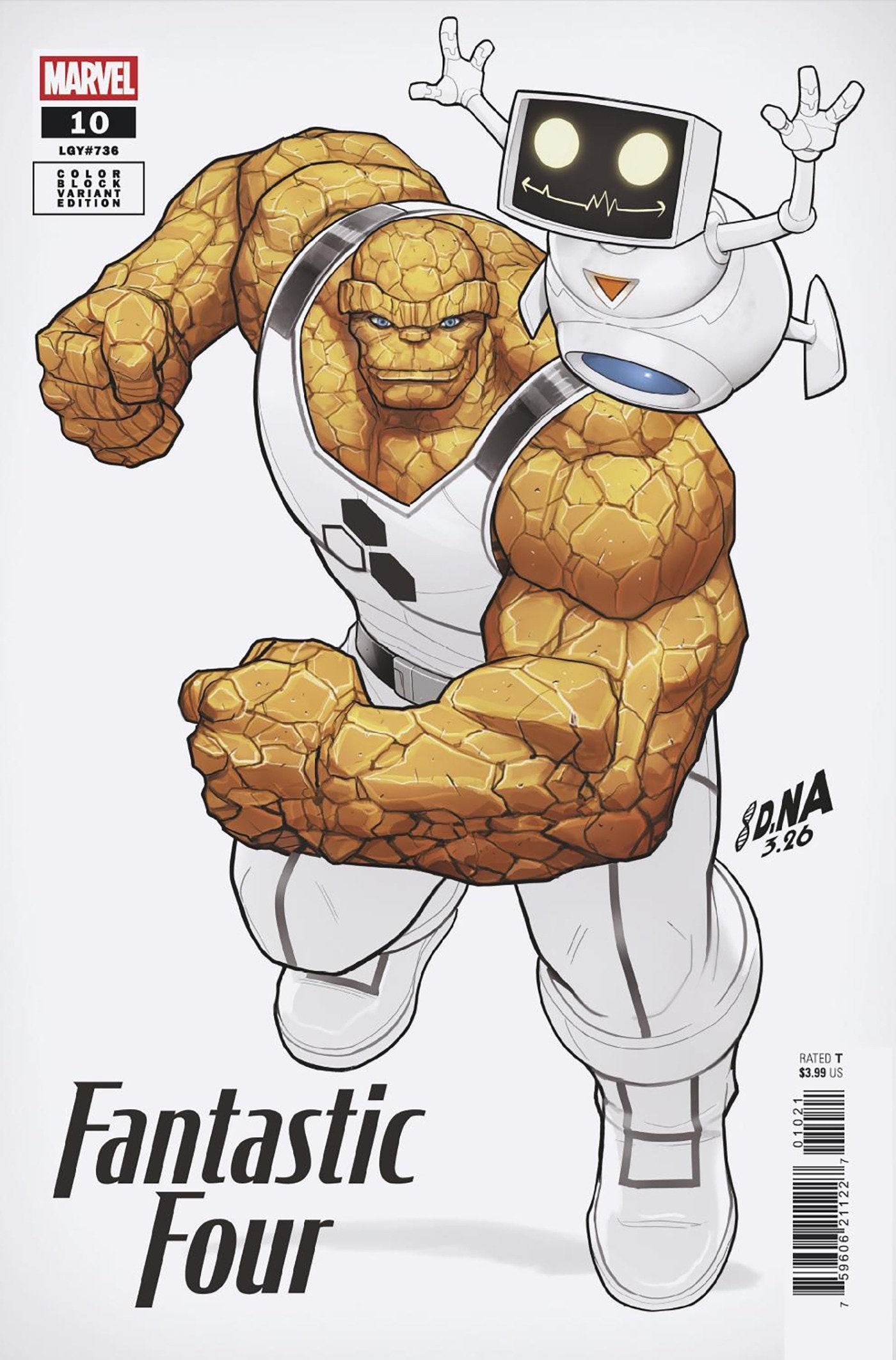 [Signed by David Nakayama] FANTASTIC FOUR #10 DAVID NAKAYAMA COLOR BLOCK WHITE VARIANT (01/13/2027)