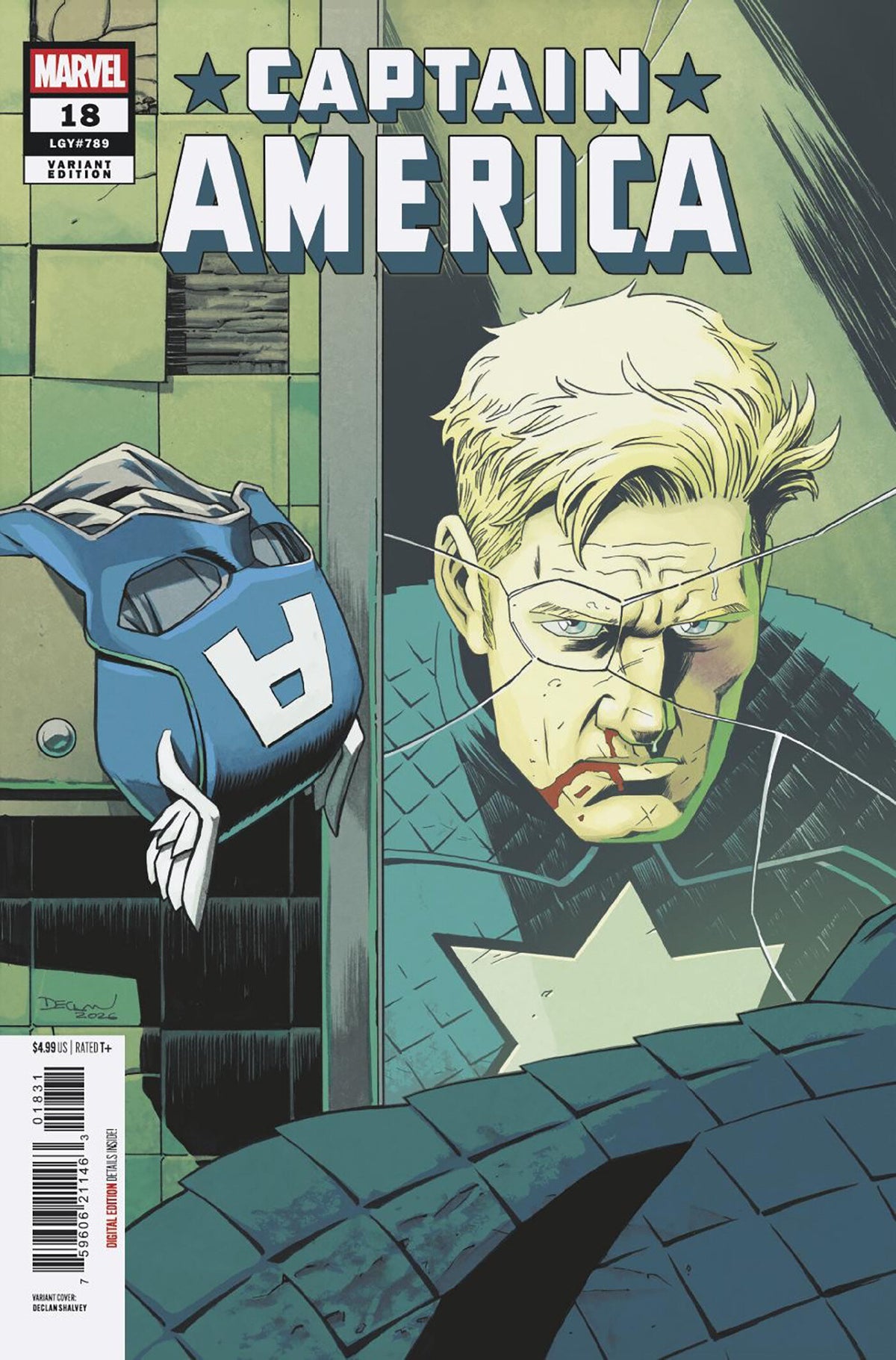 CAPTAIN AMERICA #18 DECLAN SHALVEY VARIANT CB (12/09/2026) — verified publisher cover