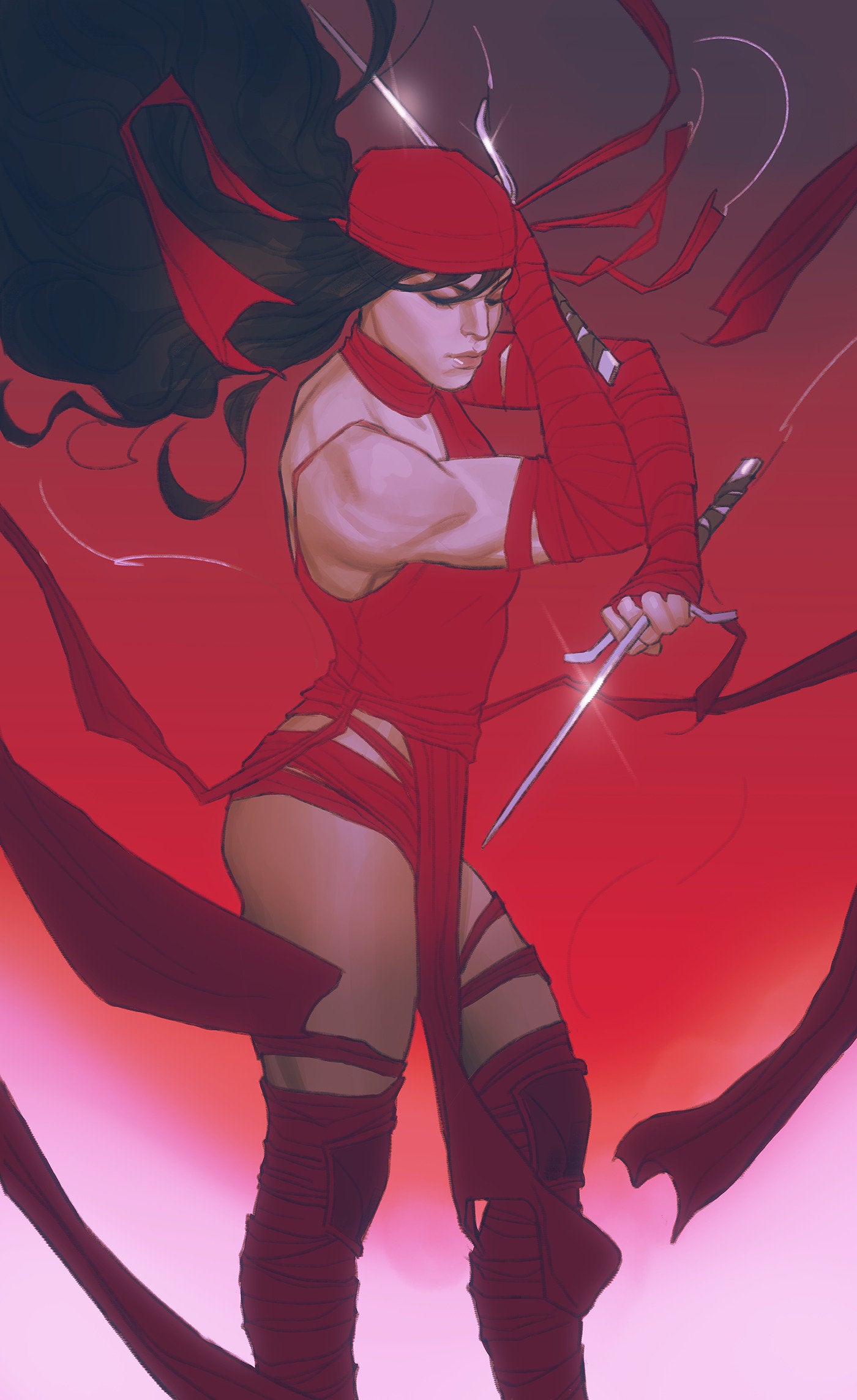 Daredevil: Unleash Hell - Red Band #1 Joshua Swaby Elektra Virgin Variant [Polyb Agged][1:100] Cb Explicit Content (01/08/2025)