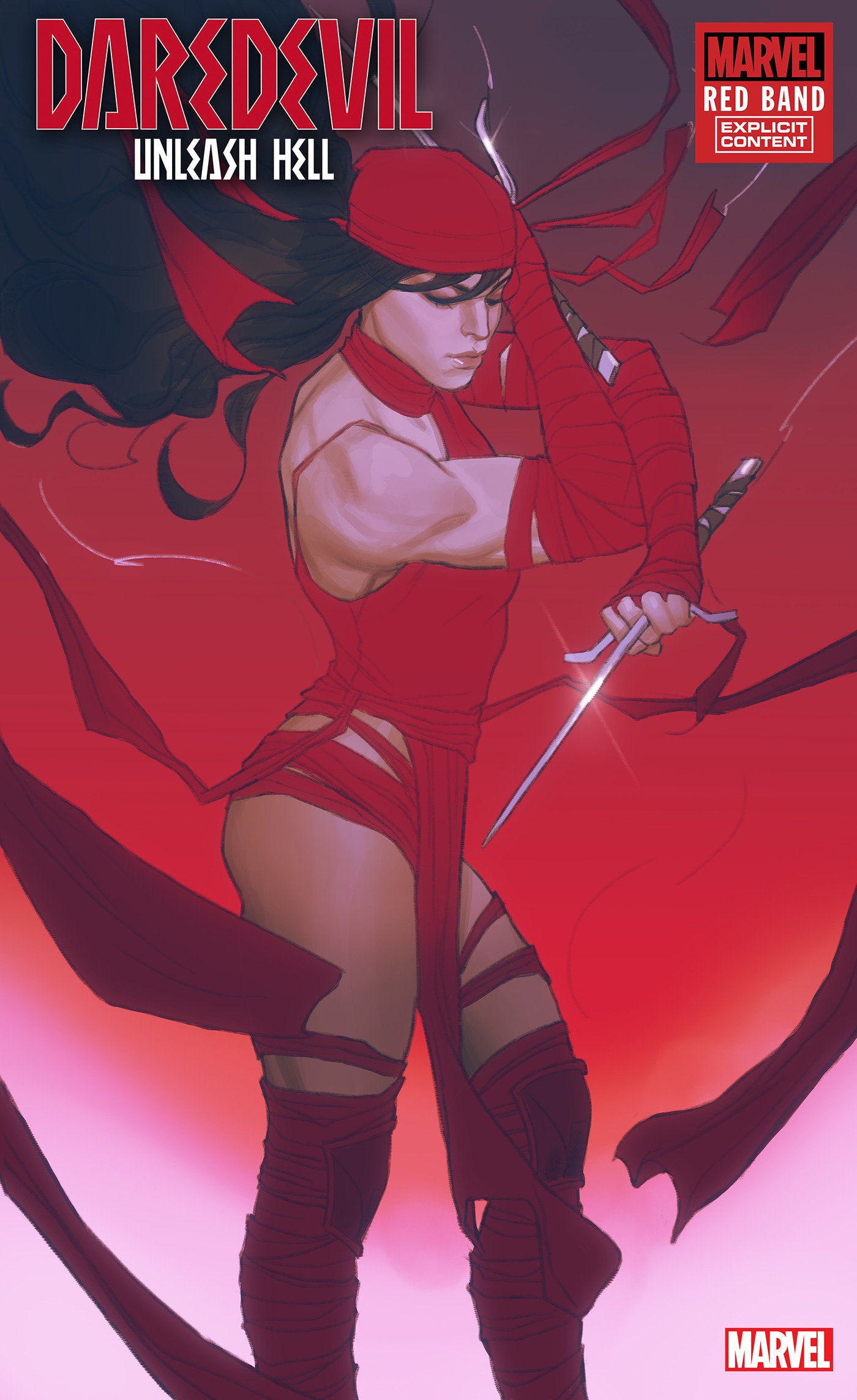 Daredevil: Unleash Hell - Red Band #1 Joshua Swaby Elektra Variant [Polybagged] Cb Explicit Content (01/08/2025)