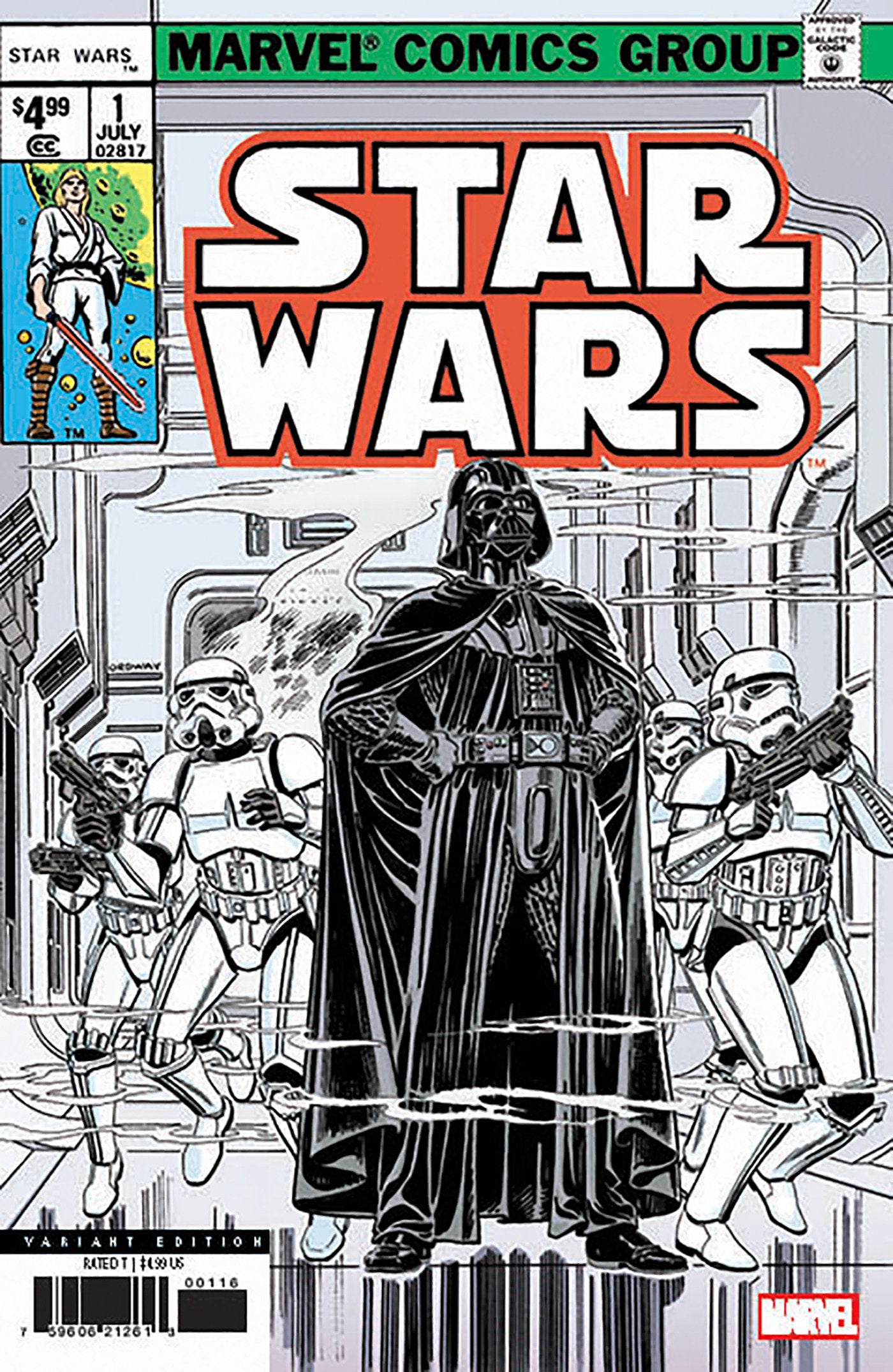 STAR WARS 1977 #1 FACSIMILE EDITION JERRY ORDWAY VARIANT [NEW PRINTING][1:25] CB  (04/09/2025)