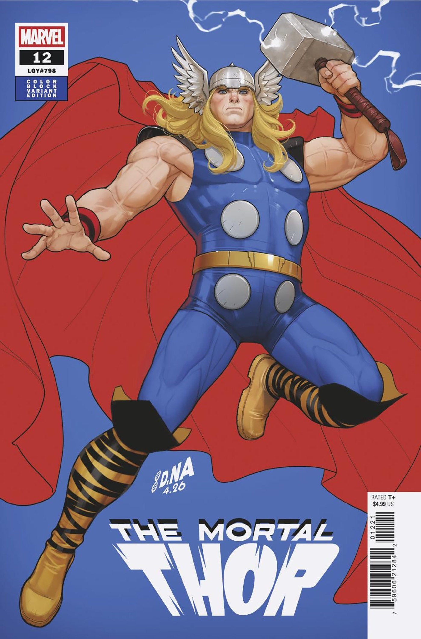 [Signed by David Nakayama] MORTAL THOR #12 DAVID NAKAYAMA COLOR BLOCK BLUE VARIANT (01/13/2027)