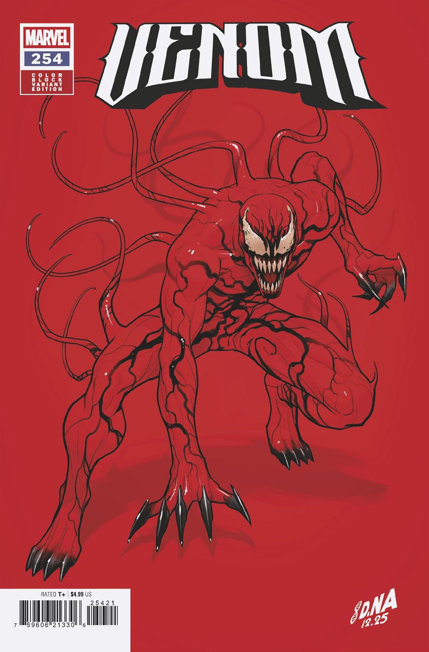 [Signed by David Nakayama] VENOM #254 DAVID NAKAYAMA COLOR BLOCK RED VAR (01/13/2027)