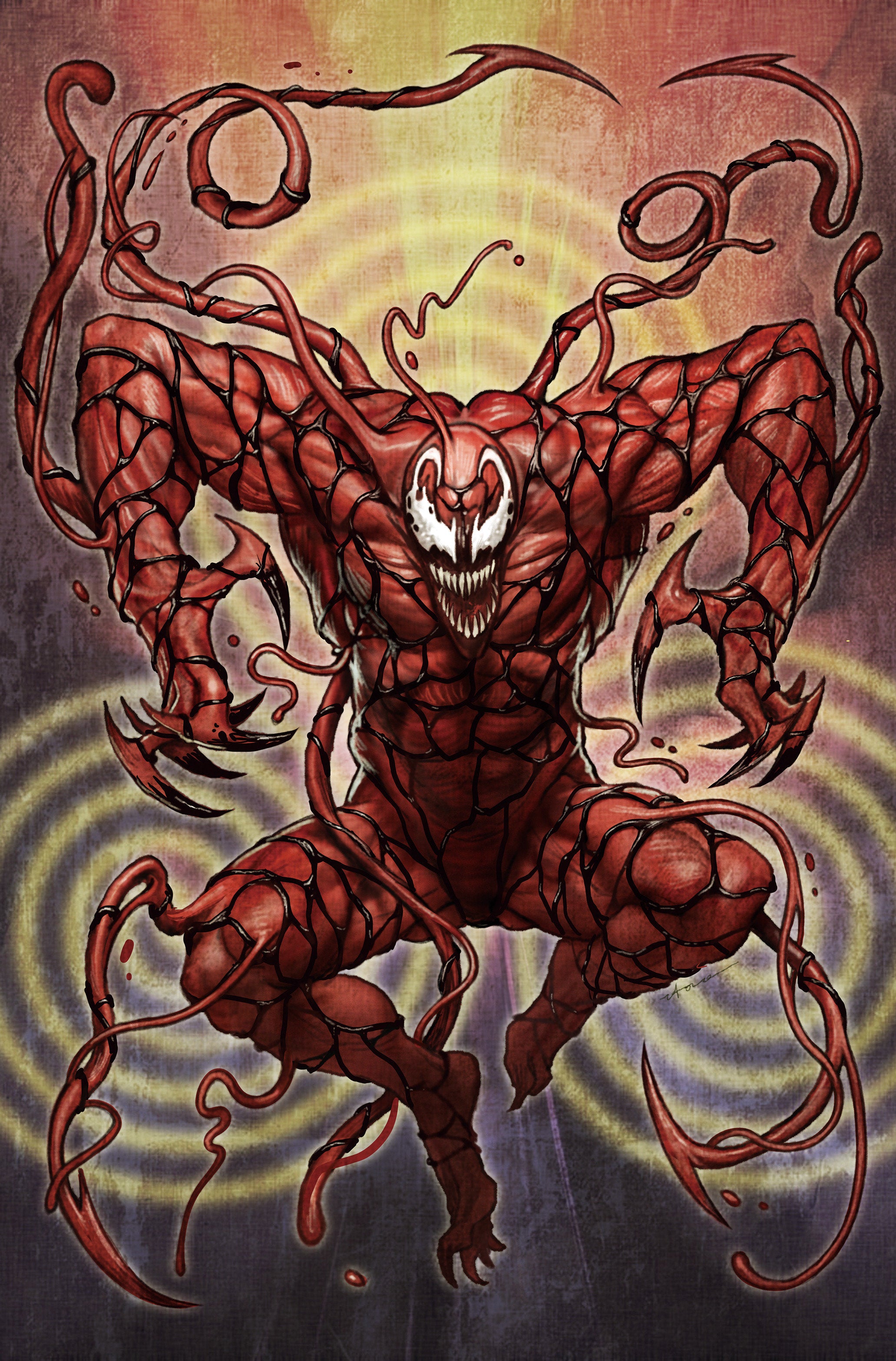 AMAZING SPIDER-MAN/VENOM: DEATH SPIRAL #1 STONEHOUSE CARNAGE VIRGIN VARIANT [DS][1:50] (02/25/2026)