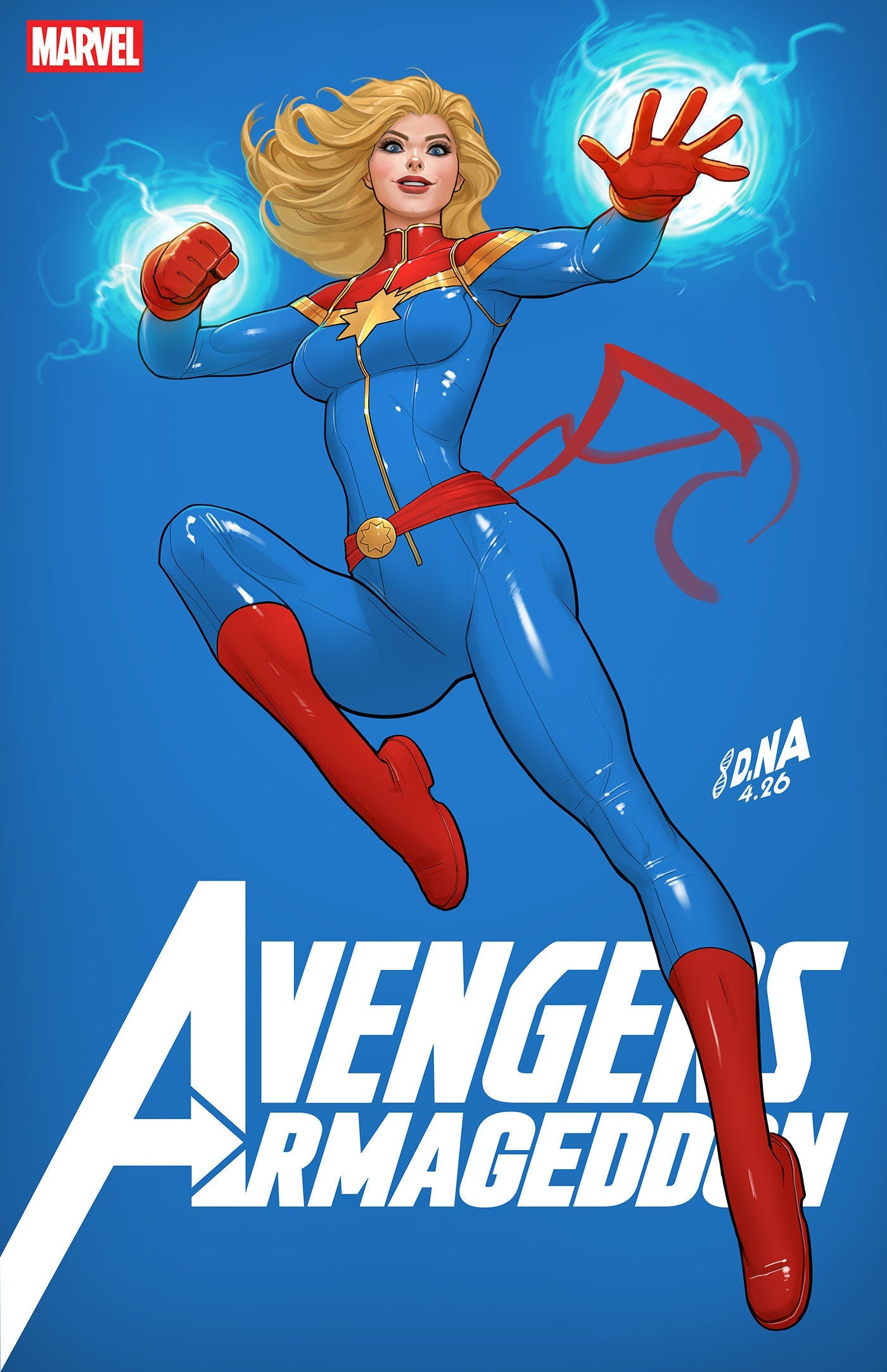 [Signed by David Nakayama] AVENGERS: ARMAGEDDON #2 DAVID NAKAYAMA COLOR BLOCK BLUE VARIANT (01/13/2027)