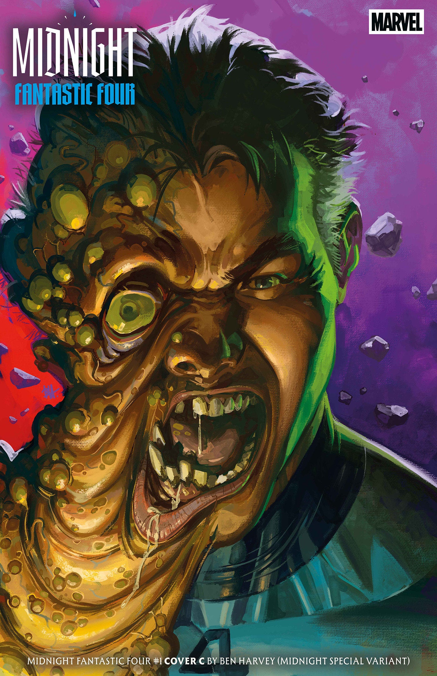 MIDNIGHT FANTASTIC FOUR #1 COVER C BEN HARVEY MIDNIGHT SPECIAL VARIANT CB (10/07/2026)